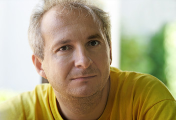 sad mature man