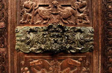 france, rouen: doors of saint maclou