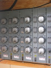 vertical electric meters