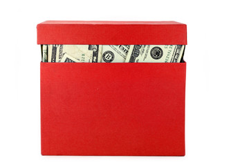 a box of money