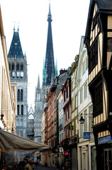 france, rouen: cathedral of rouen