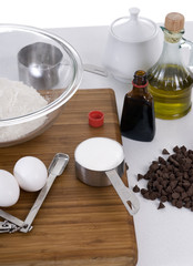 chocolate chips in the making