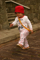 marching toddler