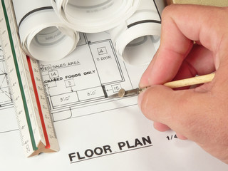 architect's drawing and plan
