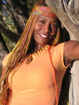 african american hippie girl