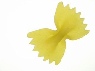 p&acirc;te farfalle papillon gros plan
