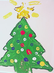 child's christmas tree