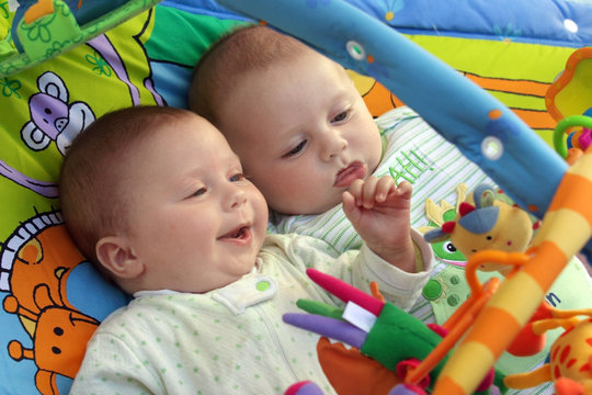 twin baby boys