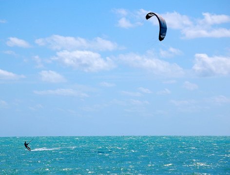 parasailing off virginia key