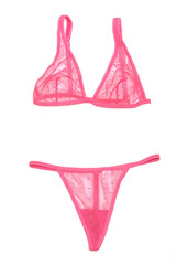 transparent romantic pink underwear