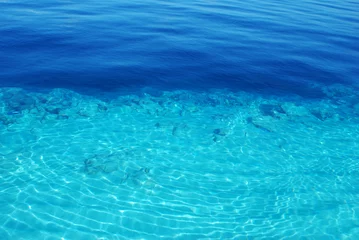Tableaux sur verre Plonger blue lagoon