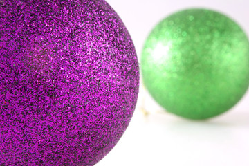 christmas decorations with shallow depth of field