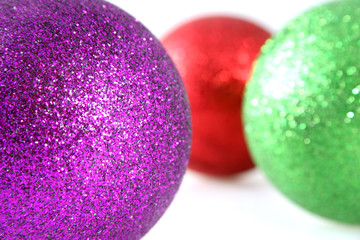 christmas decorations with shallow depth of field