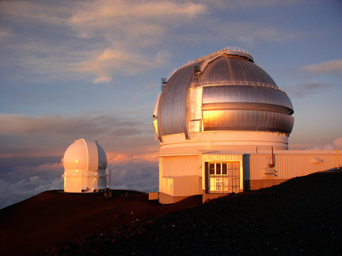 mauna kea observatory sunset