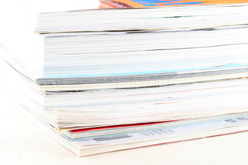 stack of magazines