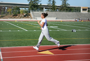 woman jogging