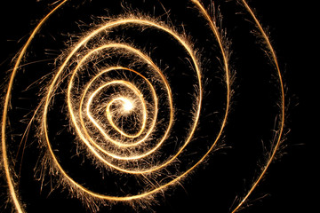 sparkler spiral