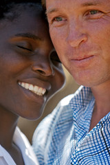 portrait interracial couple