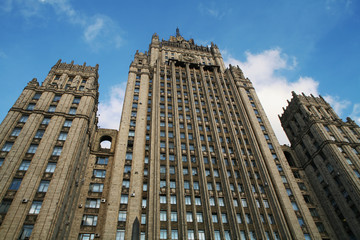 Fototapeta na wymiar soviet skyscraper stalin.