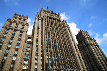 Fototapeta na wymiar soviet skyscraper stalin.