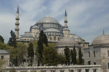 Fototapeta na wymiar suleiman mosque in istambul. turkey.