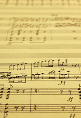 Obraz premium music manuscript