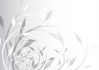 subtle silver floral