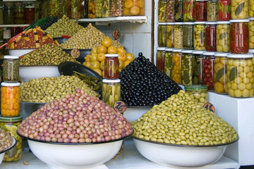 etale d'olives au maroc