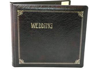 leather wedding album