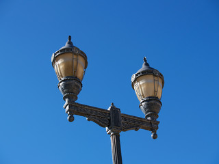 Fototapeta na wymiar old-fashioned light pole