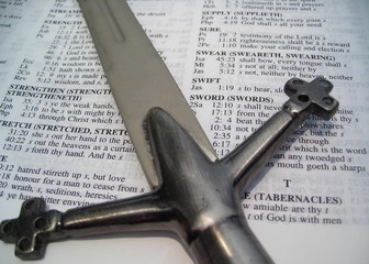 bible and sword