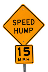 speed hump sign