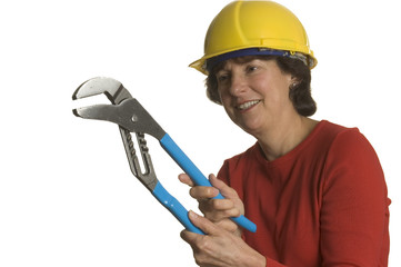 woman with tools
