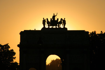 arc of carrousel in paris