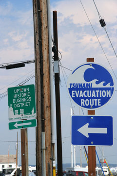 Tsunami Evacuation Sign