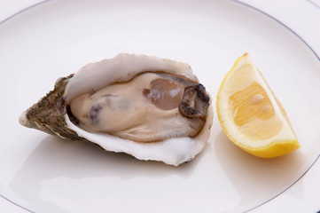 oyster and lemon