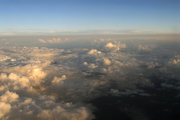 sky from plane window