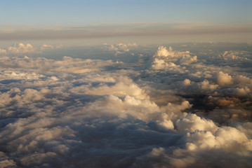 sky from plane window