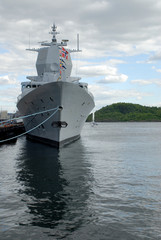 Naklejka premium military ship