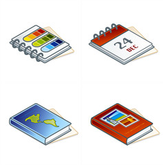 design elements 45d. paper suff icons set