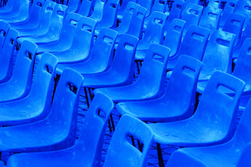 Naklejka premium blue seats