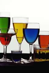 colored liquids