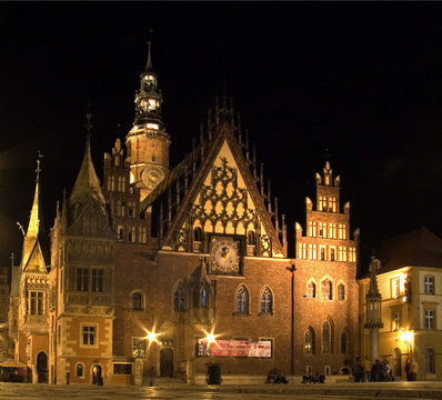 Fototapeta poland wroclaw town hall