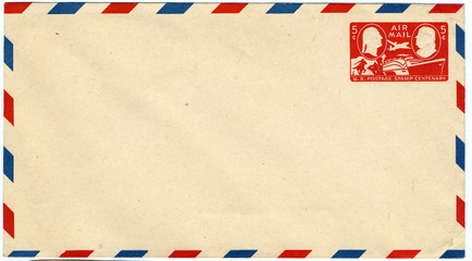 five cent airmail envelope