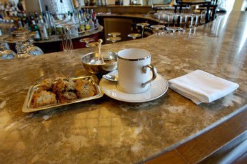 high tea: biscuits and coffee