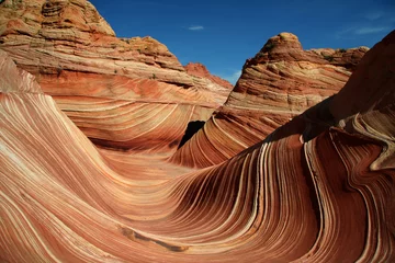 Zelfklevend Fotobehang amazing sandstone rock swirl © surpasspro