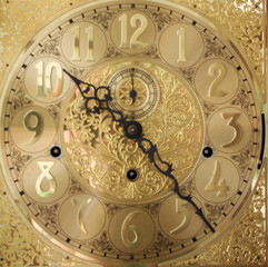 fancy grandfather clock face