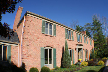 large two story brick house