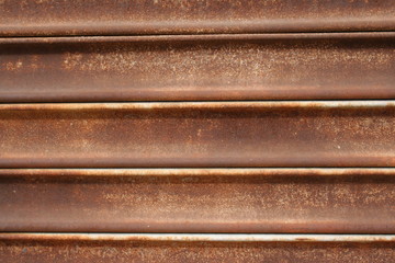 rusted metal shutters
