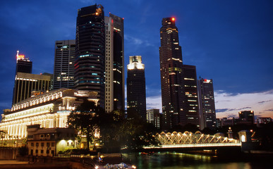 Fototapeta na wymiar Singapur skyline